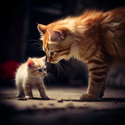 why do mom cats bite their kittens
